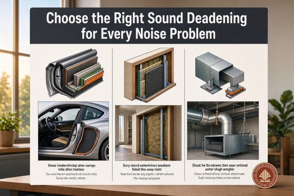 Noise Control Materials for Cars: How to Choose the Right Sound Deadening for Every Noise Problem